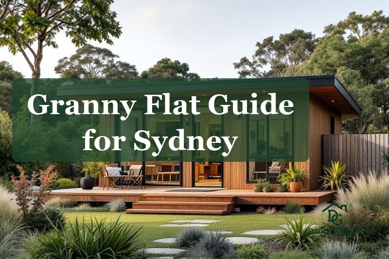 Modern detached granny flat with timber cladding in a Sydney backyard