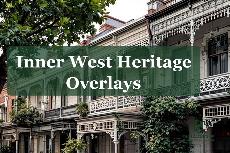 Victorian terrace houses with iron lacework in an Inner West heritage conservation area