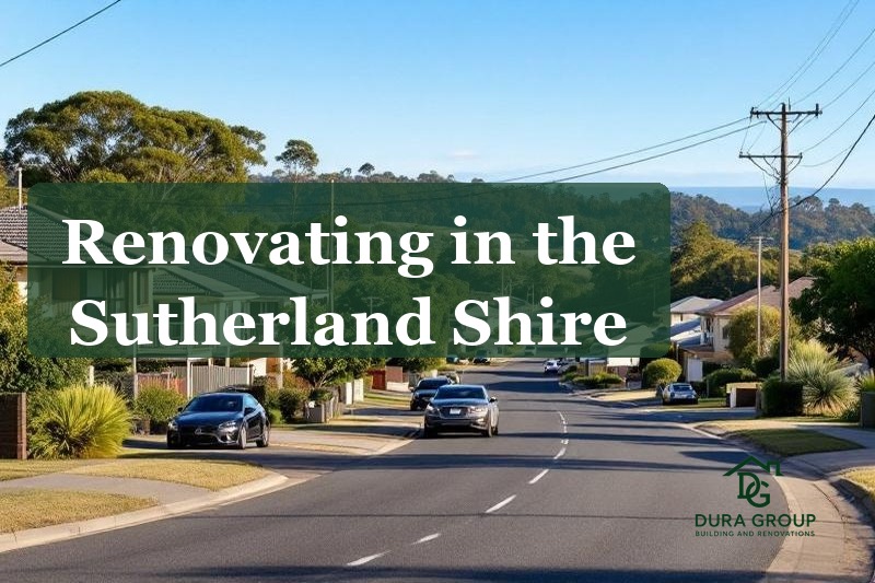 Sutherland Shire suburban street with homes and bushland backdrop